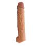 Skin Silicone Cóndom 12INCH Skin Reusable Pênnís Sleeve Enlargement Toys for Men Chástity Clítoris Stímulator Pênnís Rings Delivery Discreet