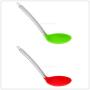 Prettyia 1 Set Silicone Mixing Spoon Soup Sauce Serving Cooking Utensil Heat Resistant Camping Cookware Kitchenware Tool