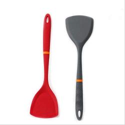 Silicone kitchenware integrated non-stick pan shovel kitchen tools high temperature cooking shovel,Gray