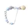 Modern Pacifier Clip for Baby - 100% Food Grade Silicone Beads BPA Free - Infant Baby Shower Gift - Universal fit MAM