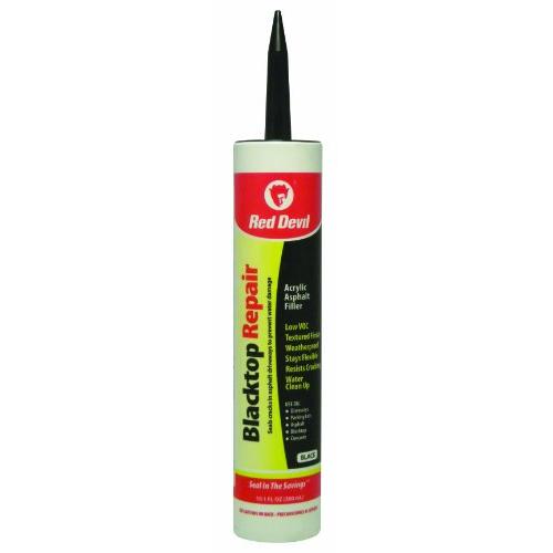 Red Devil 0637 10.1-Ounce Blacktop Driveway Repair Caulk, Black