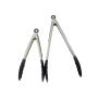 Barbecue Tongs, Premium Kitchen Tongs - Stainless Steel, Food Grade Silicone, Pack 2 9 inch / 12 inch for Cooking BBQ Serving, Salad, Ice, Oven