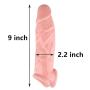 Privacy Packaging. Silicone penile Condom Expander expands Male Chastity Toys Lengthen Cock Sleeves Dick Socks Reusable Condoms 9inch B40203