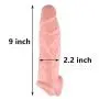 Privacy Packaging. Silicone penile Condom Expander expands Male Chastity Toys Lengthen Cock Sleeves Dick Socks Reusable Condoms 9inch B40203