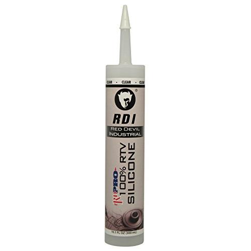 Red Devil 08260I12 08260I RD PRO Industrial Grade 100%, Clear, Case of 12 RTV Silicone Sealant, Pack