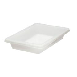 Rubbermaid Commercial Products Food Storage Box/Tote for Restaurant/Kitchen/Cafeteria, 2 Gallon, White (FG350700WHT)