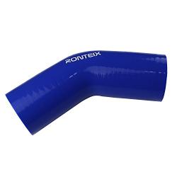 Ronteix Universal 4 Ply High Performance 45 Degree Elbow Coupler Silicone Hose (3(76MM), BLUE)