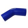 Ronteix Universal 4 Ply High Performance 45 Degree Elbow Coupler Silicone Hose (3(76MM), BLUE)