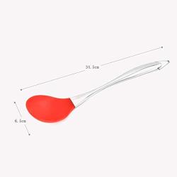 Silicone Kitchenware 8 Piece Set Cooking Spoon Shovel Stainless Steel Handle Spatula Kitchen Set