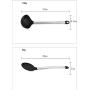 JunbosiKitchenware Silicone Kitchenware 9 Piece Set Stainless Steel Handle Cooking Shovel Spoon Hollow Handle Nonstick Spatula