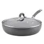 Circulon Radiance Hard-Anodized Nonstick Covered Deep Skillet, 12-Inch, Gray