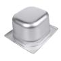 4" Deep Steam Table Pan 1/6 Size, Kitma 1.8 Quart Stainless Steel Anti-Jam Standard Weight Hotel GN Food Pans - NSF (6.93&quotL x 6.25&quotW) - 12 Pack