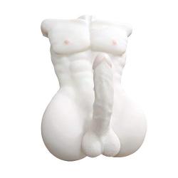 Joviye Lifelike Muscle Man Body Torso Doll 3D Silicone Body Love-Doles for Women Couples