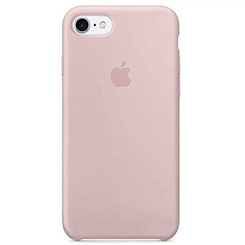 iPhone 8 Case(4.7inch), TTW Tech Soft Liquid Silicone Shock-Absorption Case with Soft Microfiber Cloth Lining Cushion for iPhone 8/7-4.7inch (Pink Sand)