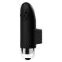 TIANYA Finger Vibrant Toy For Couple - Black Silicone Wonderful Finger Massager Stimulation Vibrating Waterproof Body Massager Toys