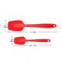 ReFaXi Silicone Scoop Brush Size Scraper Red Kitchenware 5Pcs (Red)