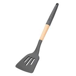 Kitchenware, Beech Handle Silicone Kitchenware Non-Stick Kitchen Cookware (Drain Shovel)