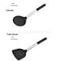 HUShjsd Silicone Kitchenware Set Of 13 Sets, Non-stick Kitchen Shovel Spoon Tool Set，Baking And Mixing - Ergonomic Flexible Silicone Spatula，Black