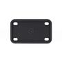 Rightcar Solutions Motorcycle Silicone License Plate Frame - Rust-Proof. Rattle-Proof. Weather-Proof. - Black