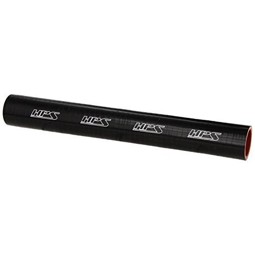 HPS HTST-125-BLK Silicone High Temperature 4-ply Reinforced Tube Coupler Hose, 80 PSI Maximum Pressure, 12" Length, 1-1/4" ID, Black