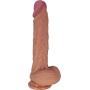 The Navy Seal by FUKENA - Realistic Dual Density Silicone Dildo, 7.0 Inches Insertable (Light Skin with Colored Glans)