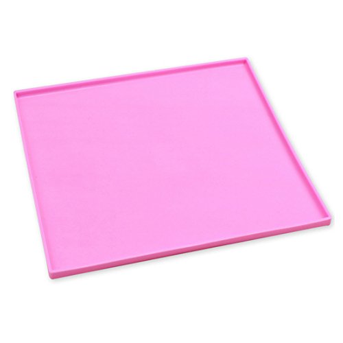 Mirenlife Premium Silicone Cake Roll Maker, Silicone Baking Mat, Pizza Pan, Pastry Pad, Pink