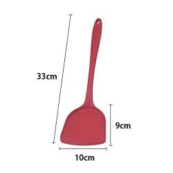 HUShjsd Silicone Kitchenware Set Of 4, Non-stick Silicone Kitchenware Set Green Cooking Shovel Spoon Tool Kitchen Utensils