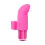7 Vibrating Functions Textured Platinum Silicone Finger Vibrator - Removable Waterproof Bullet ? - 3-in-1 Sex Toy - Sex Toy for Women - Sex Toy for Couples (Pink)