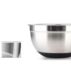 Stainless Steel Mixing Bowl With Ergonomic Non Slip Silicone Base Professional Kitchenware,As Show,20Cm