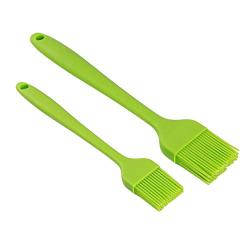Sperrins 2 Sets Silicone Kitchen Butter Cream Brushes Mix Scraper Brush Butter Cake Brushes Tool for Baking Kitchenware green
