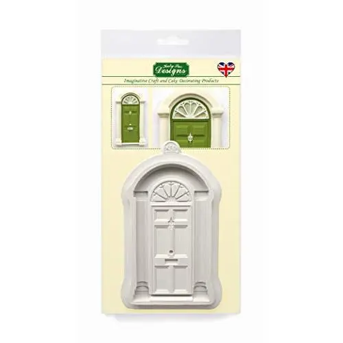 Classic Door Silicone Mold for Cake Decorating, Crafts, Cupcakes, Sugarcraft, Candies, Chocolate, Card Making and Clay, Food Safe Approved, Made in The UK