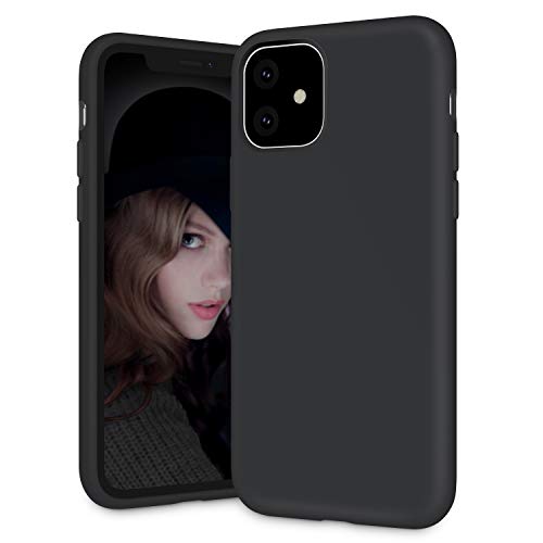 Soke iPhone 11 Case, iPhone 6.1 Inch Case 2019, Shockproof Soft Silicone Case Cover with Premium Microfiber Lining [Full-Body Protection + Precise Cutouts] for iPhone 11 6.1&quot，Black