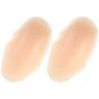 Healifty 1 Pair of Silicone Leg Onlays Self- Adhesive Calf Pads Women Leg Corrector for Crooked or Thin Skinny Legs XL
