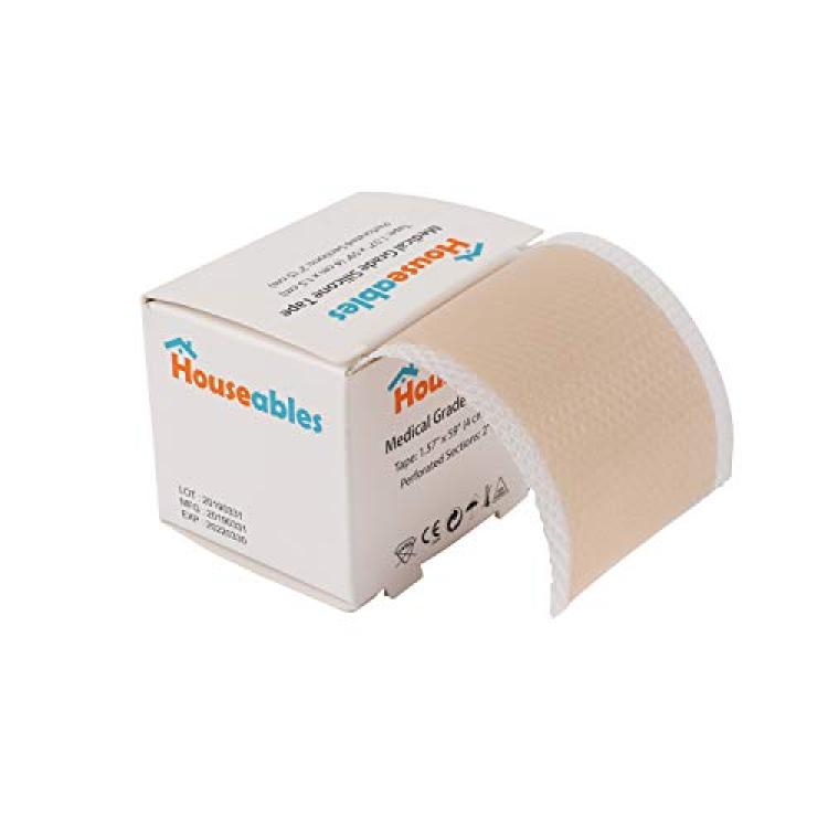 Houseables Soft Silicone Tape, Scar Treatment Sheets, 1.57” x 59”, Nude