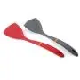 Yuybei-Home Silicone kitchenware Pack of 2 One-Piece Silicone Wok Spatula Non-Stick Heat Resistant Easy to Clean Seamless Kitchen Utensil for Chinese Cooking Nonstick Heat Resistant Tools