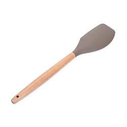 TOPmountain Silicone Kitchenware Silicone Cooking Simple Wooden Handle Heat Resistant Women Kitchen