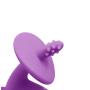 Mombella Dancing Elephant Silicone Baby Teether &Toothbrush for Teeth Beginning & Eruption Period. Relieve Pain&Itch, Clean Tongue&Gum. with a Free Clip, Purple, 3M+