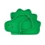 Bumkins Silicone Grip Dish, Suction Plate, Divided Plate, Baby Toddler Plate, BPA Free, Microwave Dishwasher Safe ? Dinosaur