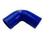 I33T 90-Deg Elbow Coupler 3-Ply Silicone Hose Intercooler Tube Pipe Racing Universal Inner Diameter 2.0 Inch Leg Length 4 Inch Blue