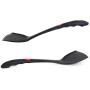 Kitchenware Utensils Premium Silicone Non-Stick and Heat Resistant Utensils for Cooking, Flipping and Pressing Black 3 packs