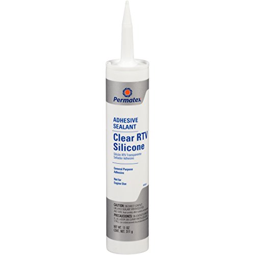 Permatex 80855 Clear RTV Silicone Adhesive Sealant, 11 oz.