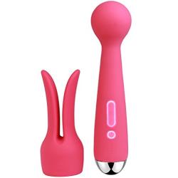 SVAKOM Emma - Rechargeable, Heating Wand Vibrator - Waterproof Dildo - Vibrating Personal Massager - Sex Toys for Men, Women & Couples - Intelligent & Quiet - Red