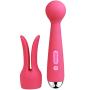 SVAKOM Emma - Rechargeable, Heating Wand Vibrator - Waterproof Dildo - Vibrating Personal Massager - Sex Toys for Men, Women & Couples - Intelligent & Quiet - Red