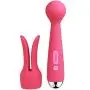 SVAKOM Emma - Rechargeable, Heating Wand Vibrator - Waterproof Dildo - Vibrating Personal Massager - Sex Toys for Men, Women & Couples - Intelligent & Quiet - Red