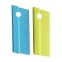 Honla 2 Pack Silicone Blade Squeegees with Hanging Hole,Compact Cleaner for Kitchen Countertops,Bathroom Shower Mirrors and Car Windows,Blue,Green