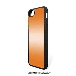 SCOCICI Non-Slip Drop Protection Smart Cell Phone Case Beach Desert Hot Summer Inspire with Ray in Middle Orange Colored Modern Design Art Print Compatible with iPhone 7