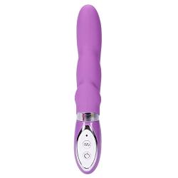 Multispeed 10-Frequency Waterproof Silicone Wand Massage Lovely Dovey Wavy Multispeed Víbrátór Female Toy- Purple