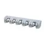 Hli-SHJHsmu Broom Mop Holder Wall Mounted 5 Position Tool Storage Tool Rack Utility Holder Gallows Utility Gray Broom Holder