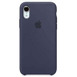 iPhone XR Silicone Case, 6.1 inch Soft Liquid Silicone Case with Soft Microfiber Cloth Lining Cushion (Midnight Blue)