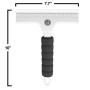 Squeegee - for Shower, Window and Car Glass - 2 Extra Silicone Replacement Blades - Foam Handle - by desired tools